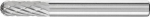 Frässtift HM,Walzenrundform 0616,3PLUS 6mm 6x16mm - Pferd