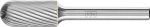Frässtift HM,Walzenrundform 1225,3 6mm 12x25mm - Pferd