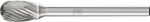 Kleinfrässtift HM,Tropfenform 0610 5 3mm,6x10mm - Pferd