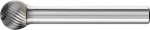 Frässtift HM kugelförmig,1009 5 6mm 10x9mm,Pferd