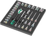 WERA Schaumstoffeinlage,9722 für Zyklop Knarre,8000 C 1/2" Set 1