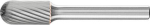 Frässtift HM,Walzenrundform 1020,3 6mm 10x20mm - Pferd
