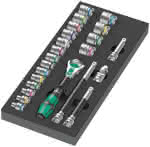 WERA Schaumstoffeinlage,9721 für Zyklop Knarre,8000 B 3/8" Set 1