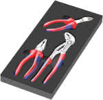 WERA Schaumstoffeinlage,9780 für KNIPEX Zangen,Set 1 3-teilig