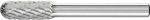 Frässtift HM,Walzenrundform 0820,3PLUS 6mm 8x20mm - Pferd
