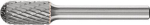 Frässtift HM,Walzenrundform 1020,3PLUS 6mm 10x20mm - Pferd