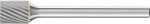 Kleinfrässtift HM,zylindrisch 0607 5 3mm,6x7mm - Pferd