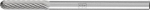 Kleinfrässtift HM,Walzenrundform 0313 5 3mm,3x13mm - Pferd