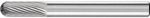 Frässtift HM,Walzenrundform 0616,5 6mm 6x16mm - Pferd