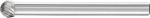 Kleinfrässtift HM,kugelförmig 0403 5 3mm,4x5mm - Pferd