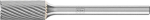 Kleinfrässtift HM,zylindrisch 0613 5 3mm,6x13mm - Pferd