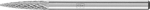 Kleinfrässtift HM,Spitzbogenform 0313 4 3mm,3x13mm - Pferd