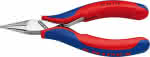Greifzange Elektronik,Backen flachrund 115mm,KNIPEX
