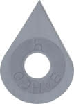 Farbschaberklinge,Tropfenform Bahco,ergo