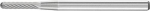 Kleinfrässtift HM,Walzenrundform 0210 5 3mm,2x10mm - Pferd