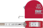 Taschenbandmass m.Sichtf.,3mx16mm m.Zirkel BMI