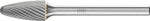 Kleinfrässtift HM,Rundbogenform 0613 5 3mm,6x13mm - Pferd