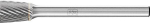 Kleinfrässtift HM,Winkelform 0607 5 3mm,6x7mm - Pferd