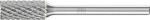 Kleinfrässtift HM,zylindrisch mit,Stirnverzahnung 0613 4 - 3mm 6x13mm Pferd