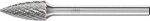 Kleinfrässtift HM,Spitzbogenform 0613 4 3mm,6x13mm - Pferd