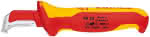 Kabelmantelmesser VDE,155mm mit Klinge 38mm,KNIPEX