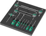 WERA Werkzeugmodul 2/3,Schraubendreher Hex Set 1,12-teilig