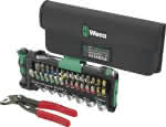 WERA Bit-Sortiment 1/4",Tool-CheckPlus mit Zange,40-teilig