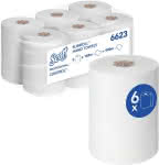 ScottControl 6623 weiß,1-lagig L165mxB198mm,Rollenhandtuch - 6 Rollen/KT