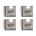 Milwaukee Accessories,BSPT Schneidkopf 1/2",FPTD 1/2" BSPT Alloy