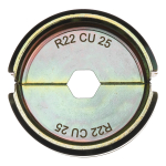 Milwaukee Accessories,R22 Cu 25 für Standard Rohrkabelschuh,Presseinsatz für hydraulisches Akku-Presswerkzeug