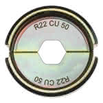 Milwaukee Accessories,R22 Cu 50 für Standard Rohrkabelschuh,Presseinsatz für hydraulisches Akku-Presswerkzeug