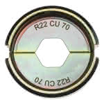 Milwaukee Accessories,R22 Cu 70 für Standard Rohrkabelschuh,Presseinsatz für hydraulisches Akku-Presswerkzeug