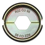 Milwaukee Accessories,R22 Cu 95 für Standard Rohrkabelschuh,Presseinsatz für hydraulisches Akku-Presswerkzeug