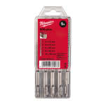 Milwaukee Accessories,5/6 x 110 mm, 6/8/10 x 160 mm,Hammerbohrer M2 SDS-Plus Set 5-teilig