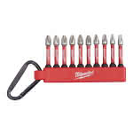 Milwaukee Accessories,10-teilig PH/PZ/TX,SHOCKWAVE Carabiner-Set 2