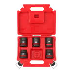 Milwaukee Accessories,5-teiliges Set,SHOCKWAVE Schlagnuss 3/4" kurz