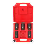 Milwaukee Accessories,5-teiliges Set,SHOCKWAVE Schlagnuss 3/4" lang