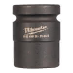 Milwaukee Accessories,21 x 24,5 mm,SHOCKWAVE Schlagnuss 1" Vierkant kurz