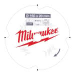 Milwaukee Accessories,160/20 mm Z4 Diamant,Kreissägeblatt Faserzement für Handkreissägen