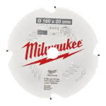 Milwaukee Accessories,160/20 mm Z4 Diamant,Kreissägeblatt Faserzement für Handkreissägen