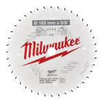 Milwaukee Accessories,165/15,87 mm Z40 Wechselzahn,Kreissägeblatt Holz für Akku-Handkreissägen
