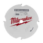 Milwaukee Accessories,165/15,87 mm Z4 Diamant,Kreissägeblatt Faserzement für Akku-Handkreissägen