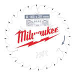 Milwaukee Accessories,165/20 mm Z24 Wechselzahn,Kreissägeblatt Holz für Handkreissägen