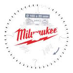 Milwaukee Accessories,165/20 mm Z48 Wechselzahn,Kreissägeblatt Holz für Handkreissägen