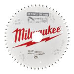 Milwaukee Accessories,184/30 mm Z54 Flachtrapezzahn negativ,Kreissägeblatt Holz/Alu für Handkreissägen