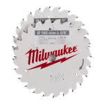 Milwaukee Accessories,2x 165/15,87 mm Z24 Wechselzahn,Kreissägeblatt Holz für Akku-Handkreissägen Doppel
