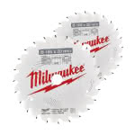 Milwaukee Accessories,2x 165/20 mm Z40 Wechselzahn,Kreissägeblatt Holz für Akku-Handkreissägen Doppel