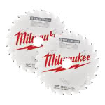 Milwaukee Accessories,2x 190/30 mm Z24 Wechselzahn,Kreissägeblatt Holz für Handkreissägen Doppelpack