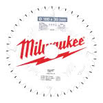 Milwaukee Accessories,190/30 mm Z40 Wechselzahn negativ,Sägeblatt Holz für Kapp- und Gehrungssägen
