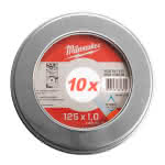 Milwaukee Accessories,10 x SCS41 1 mm in Metallbox,Metalltrennscheibe PRO+ INOX 125 mm